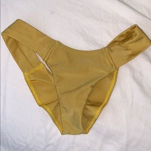 montce swim • gold small uno added coverage bottom